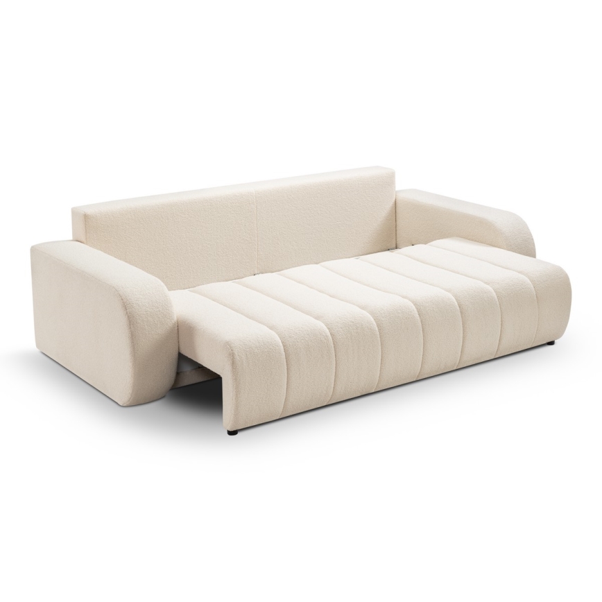 Bäddbar tresitssoffa DESIO beige