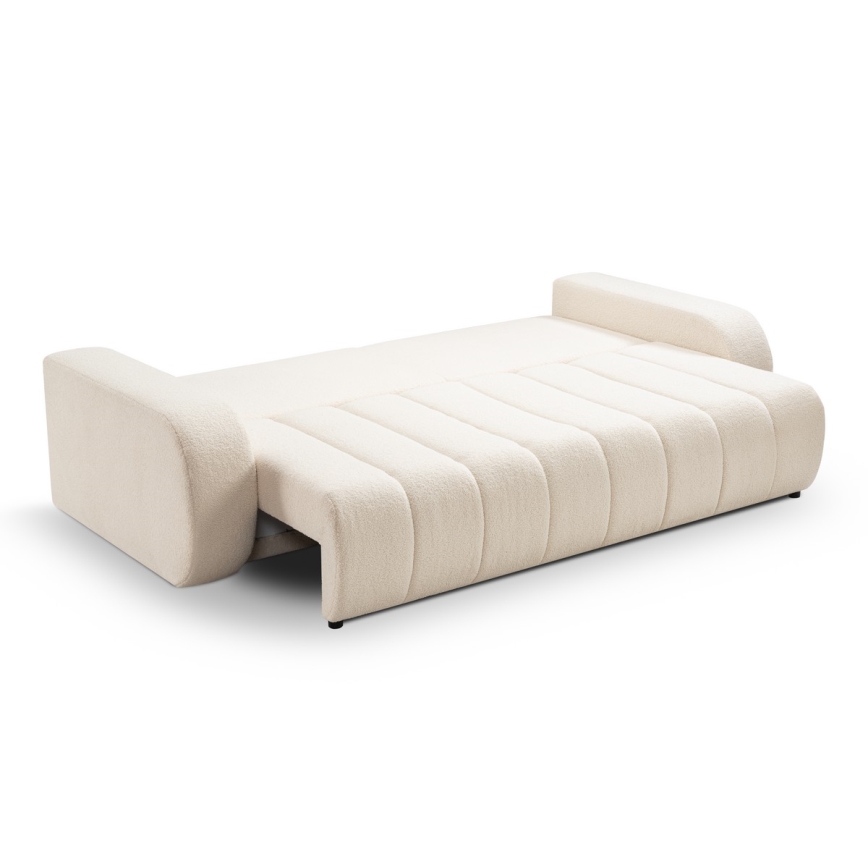 Bäddbar tresitssoffa DESIO beige