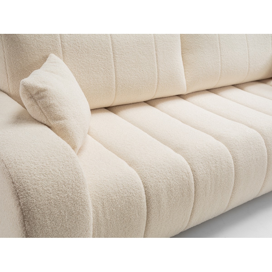 Bäddbar tresitssoffa DESIO beige