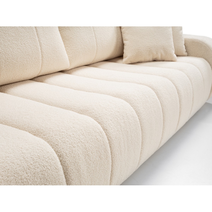 Bäddbar tresitssoffa DESIO beige