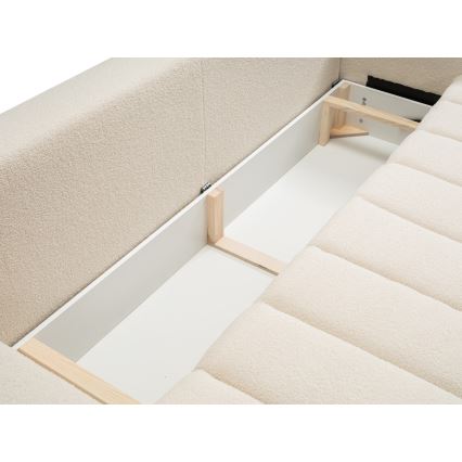 Bäddbar tresitssoffa DESIO beige