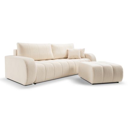 Bäddbar tresitssoffa DESIO beige