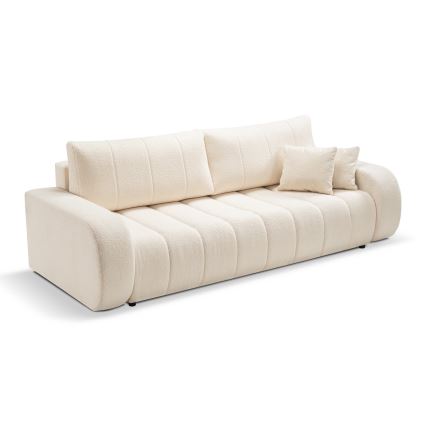 Bäddbar tresitssoffa DESIO beige