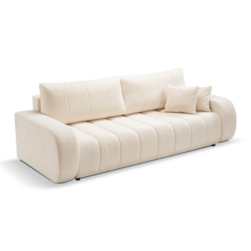 Bäddbar tresitssoffa DESIO beige