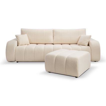 Bäddbar tresitssoffa DESIO beige