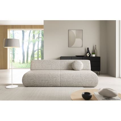 Bäddsoffa med tre platser med förvaringsutrymme PRATO beige
