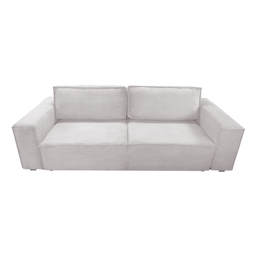 Bäddsoffa med tre platser med förvaringsutrymme RONDA beige