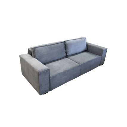 Bäddsoffa med tre platser med förvaringsutrymme RONDA grå