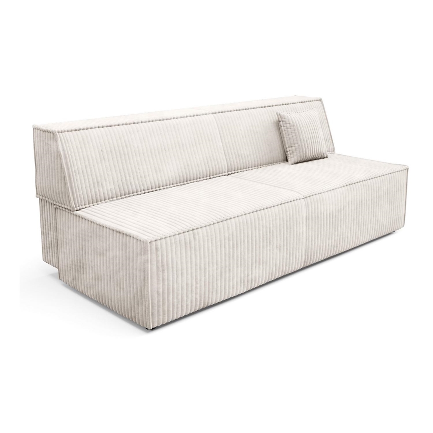 Bäddsoffa med tre platser med förvaringsutrymme TERAMO beige