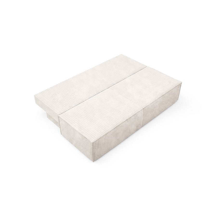 Bäddsoffa med tre platser med förvaringsutrymme TERAMO beige