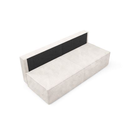 Bäddsoffa med tre platser med förvaringsutrymme TERAMO beige