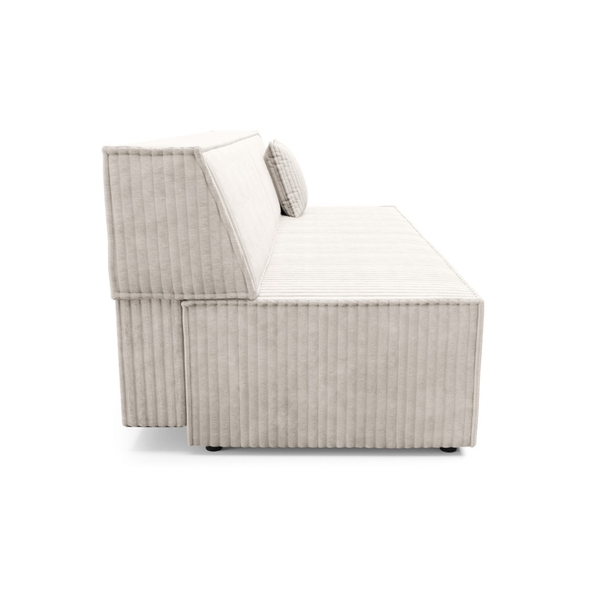 Bäddsoffa med tre platser med förvaringsutrymme TERAMO beige