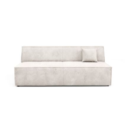 Bäddsoffa med tre platser med förvaringsutrymme TERAMO beige