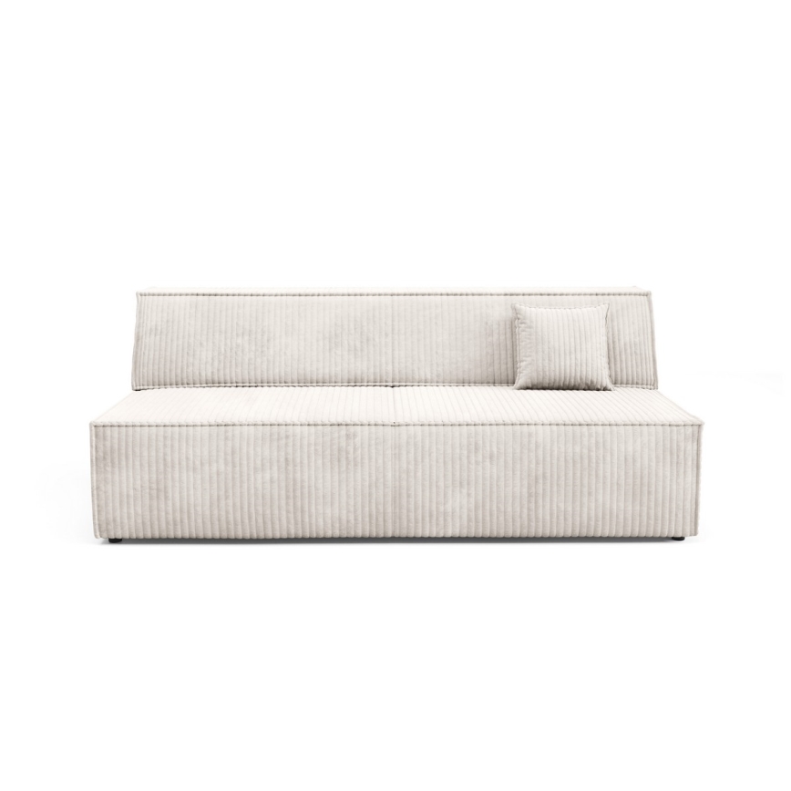 Bäddsoffa med tre platser med förvaringsutrymme TERAMO beige