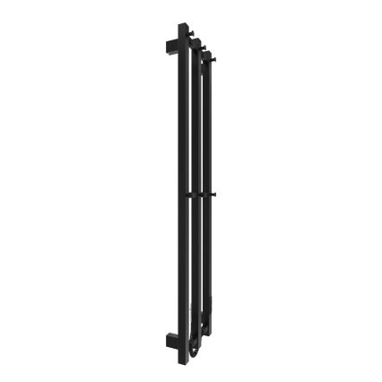 Badrum element HF SLIM 110W/230V 117x25 cm svart vinklat