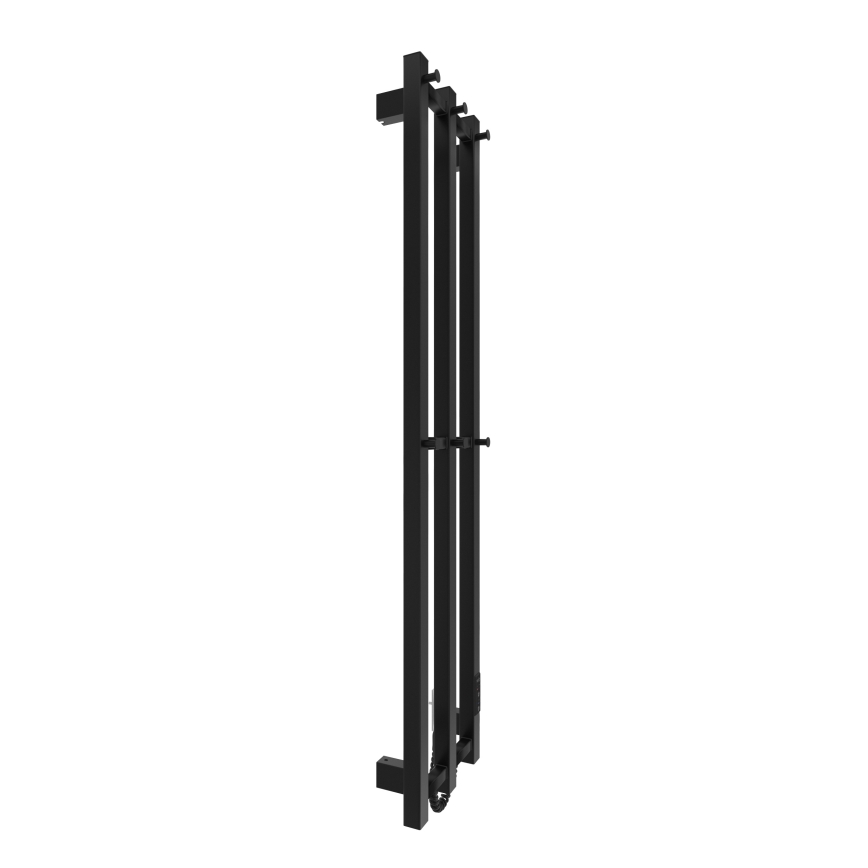 Badrum element HF SLIM 110W/230V 117x25 cm svart vinklat