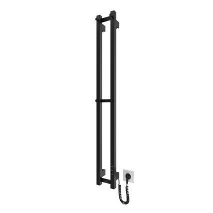 Badrum element HF SLIM 80W/230V 117x14 cm svart vinklat
