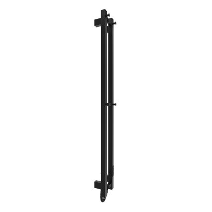 Badrum element HF SLIM 80W/230V 117x14 cm svart vinklat