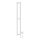 Badrum element HF SLIM 80W/230V 117x14 cm vit vinklat