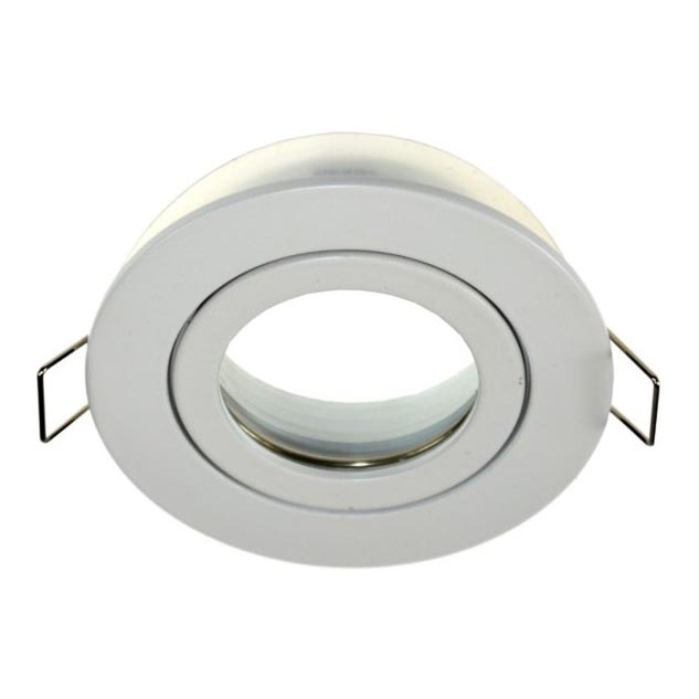 Badrum infälld lampa QUATRO 1xGU10/30W/230V IP54 vit