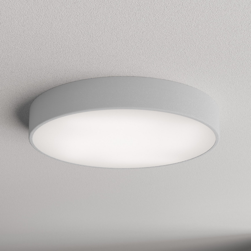 Badrum takbelysning CLEO 4xE27/24W/230V diameter 50 cm grå IP54