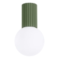 Badrum takbelysning HALO 1xG9/8W/230V diameter 12 cm IP44 grön