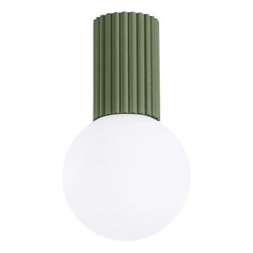 Badrum takbelysning HALO 1xG9/8W/230V diameter 12 cm IP44 grön