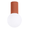 Badrum takbelysning HALO 1xG9/8W/230V diameter 12 cm IP44 orange