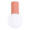 Badrum takbelysning HALO 1xG9/8W/230V diameter 12 cm IP44 rosa