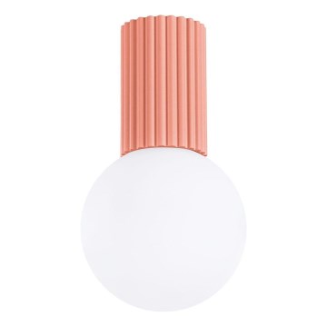 Badrum takbelysning HALO 1xG9/8W/230V diameter 12 cm IP44 rosa