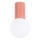 Badrum takbelysning HALO 1xG9/8W/230V diameter 12 cm IP44 rosa