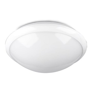 Badrum takbelysning med sensor 1xE27/60W/230V IP44 ø 29,6 cm
