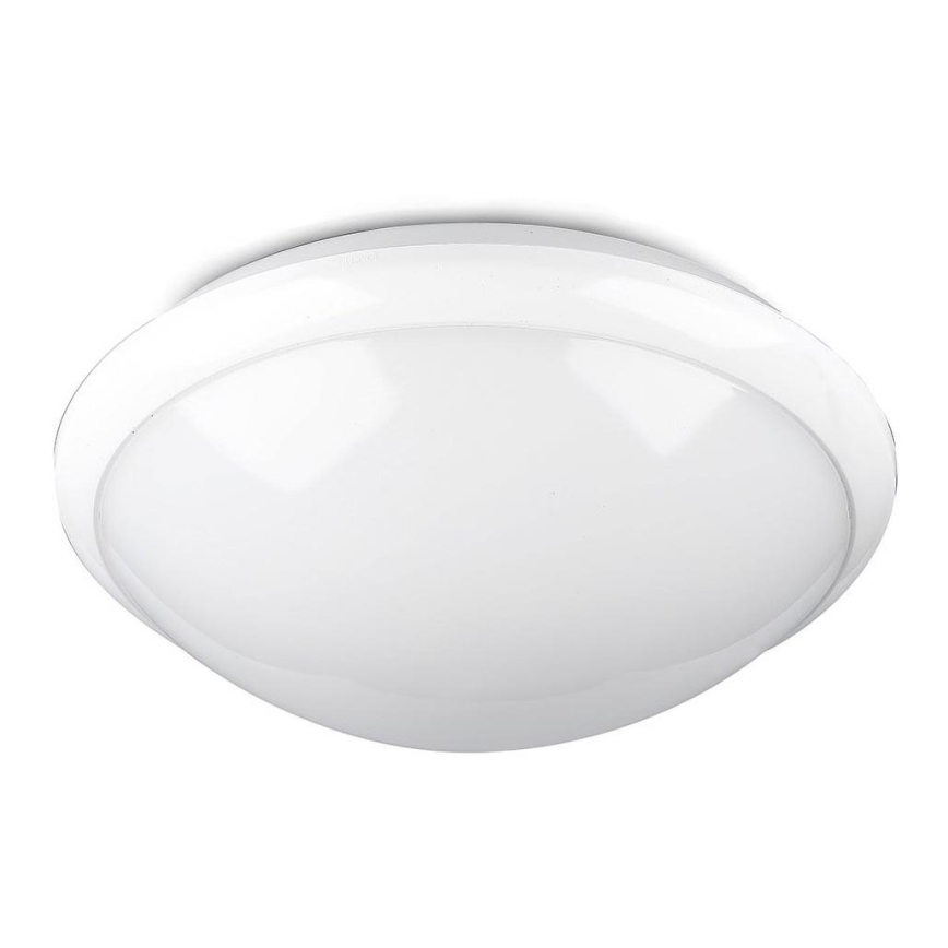 Badrum takbelysning med sensor 1xE27/60W/230V IP44 ø 29,6 cm