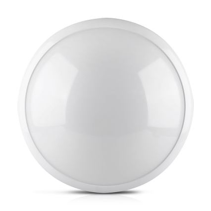 Badrum takbelysning med sensor 1xE27/60W/230V IP44 ø 29,6 cm