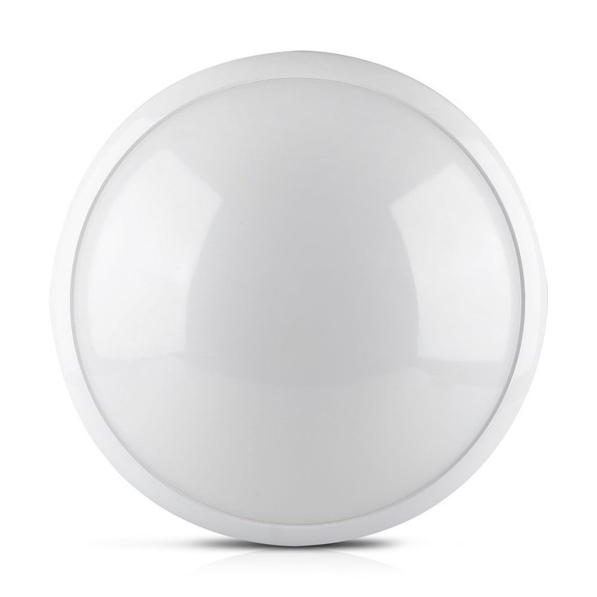 Badrum takbelysning med sensor 1xE27/60W/230V IP44 ø 29,6 cm