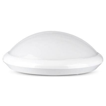 Badrum takbelysning med sensor 1xE27/60W/230V IP44 ø 29,6 cm