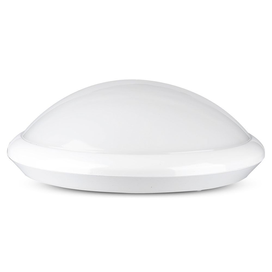 Badrum takbelysning med sensor 1xE27/60W/230V IP44 ø 29,6 cm
