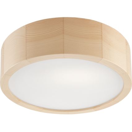 Badrum takbelysning NATURAL 2xE27/15W/230V IP54 tall ø 27 cm - FSC certifierade