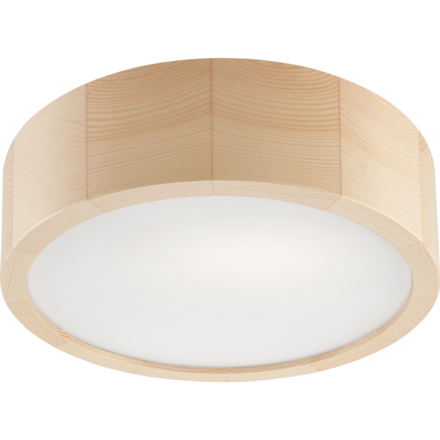 Badrum takbelysning NATURAL 2xE27/15W/230V IP54 tall ø 27 cm - FSC certifierade