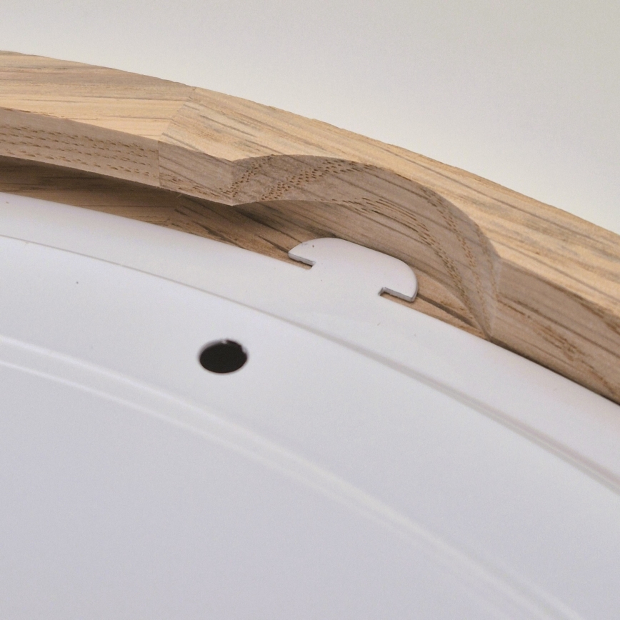 Badrum takbelysning OAK 3xE27/15W/230V ek ø 37 cm IP54 - FSC certifierade