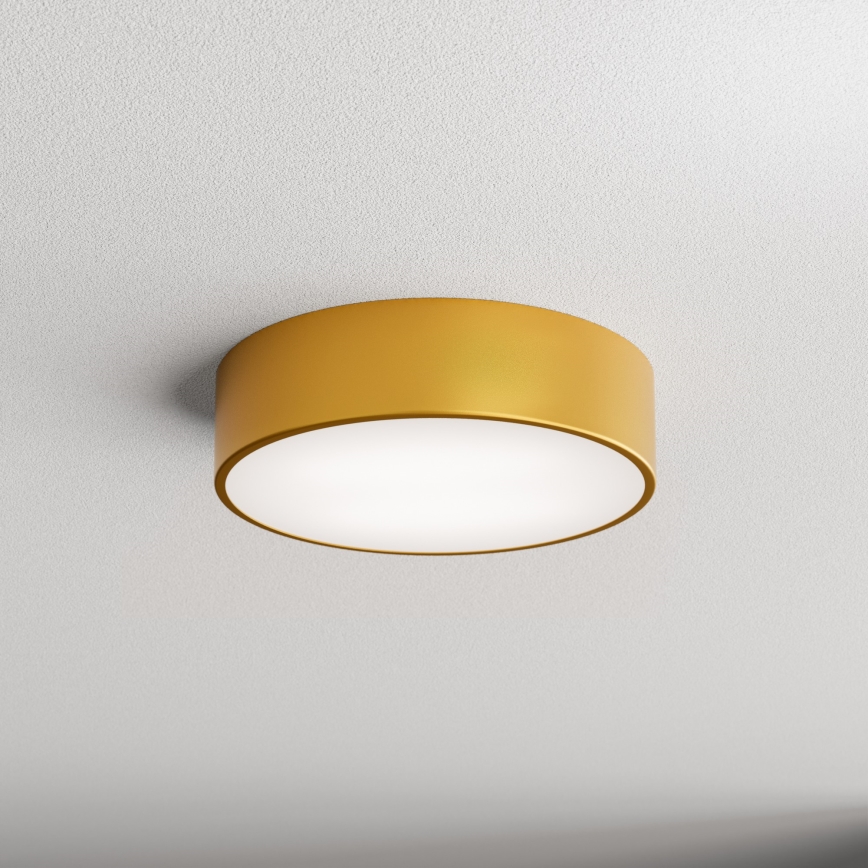 Badrum taklampa  CLEO 2xE27/24W/230V d. 30 cm gold IP54