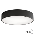Badrum taklampa  CLEO 3xE27/24W/230V d. 40 cm svart  IP54
