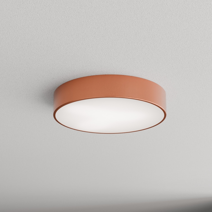 Badrum taklampa  CLEO 3xE27/24W/230V diameter  40 cm koppar IP54