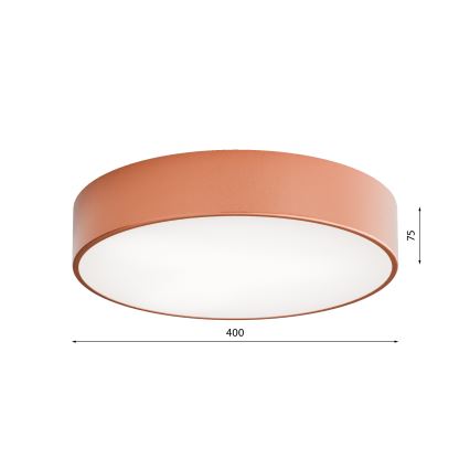 Badrum taklampa  CLEO 3xE27/24W/230V diameter  40 cm koppar IP54