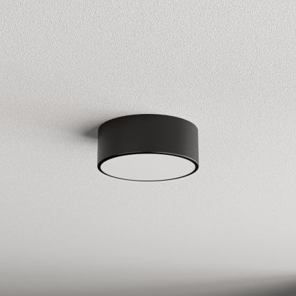 Badrumsarmatur med sensor CLEO 1xE27/24W/230V Ø 20 cm IP54 svart