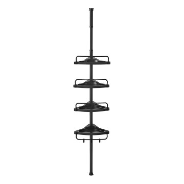 Badrumshörnhylla DEX, svart