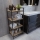 Badrumshylla STRALSUND 110x45 cm ek/svart