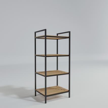 Badrumshylla STRALSUND 110x45 cm ek/svart