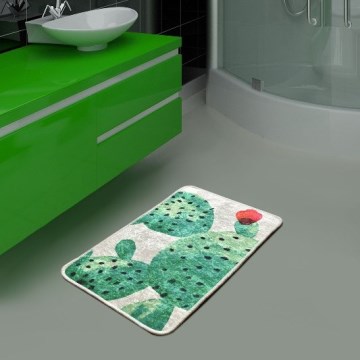 Badrumsmatta GREEN 40x60 cm grön