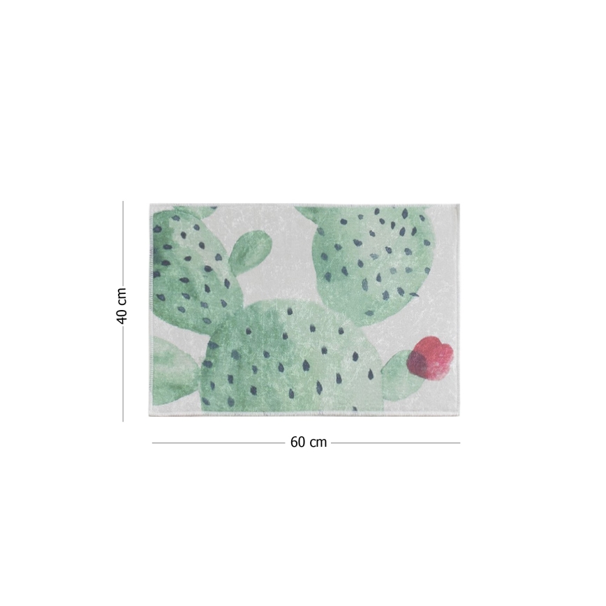 Badrumsmatta GREEN 40x60 cm grön